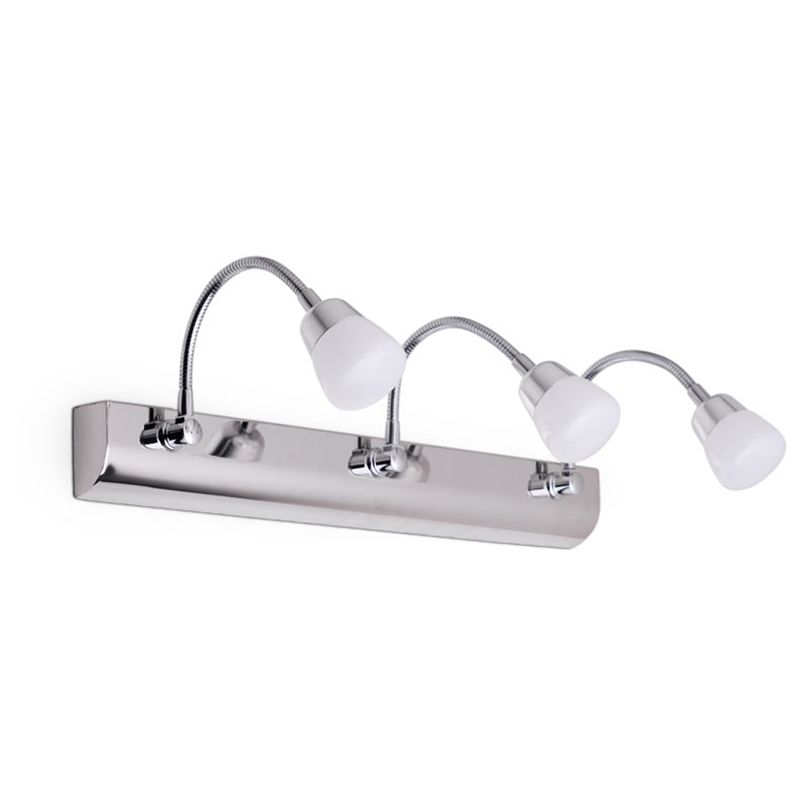 Modern Style Vanity Light Simple LED Mirror Front Light with Acrylic Shade for Bathroom