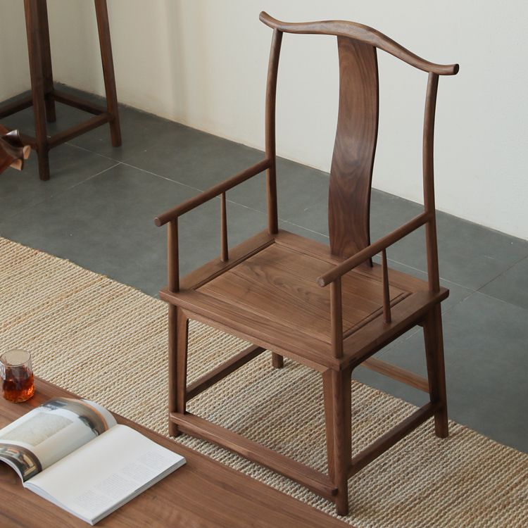 Traditional Kitchen Dining Chair High Back Solid Wood Dining Chair