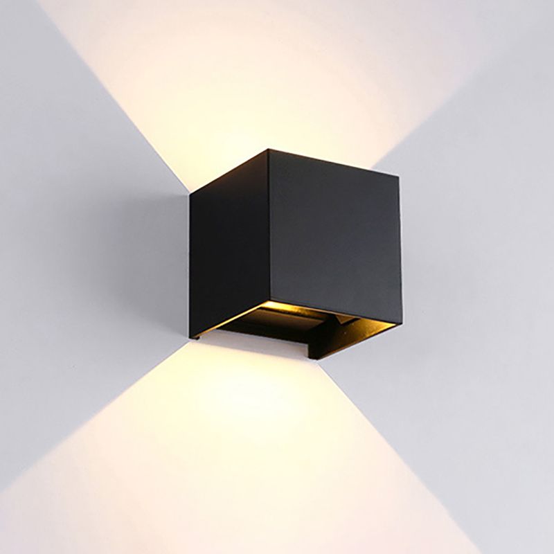 Modern Style Aluminum Wall Light Geometric LED Wall Washer for Outdoors