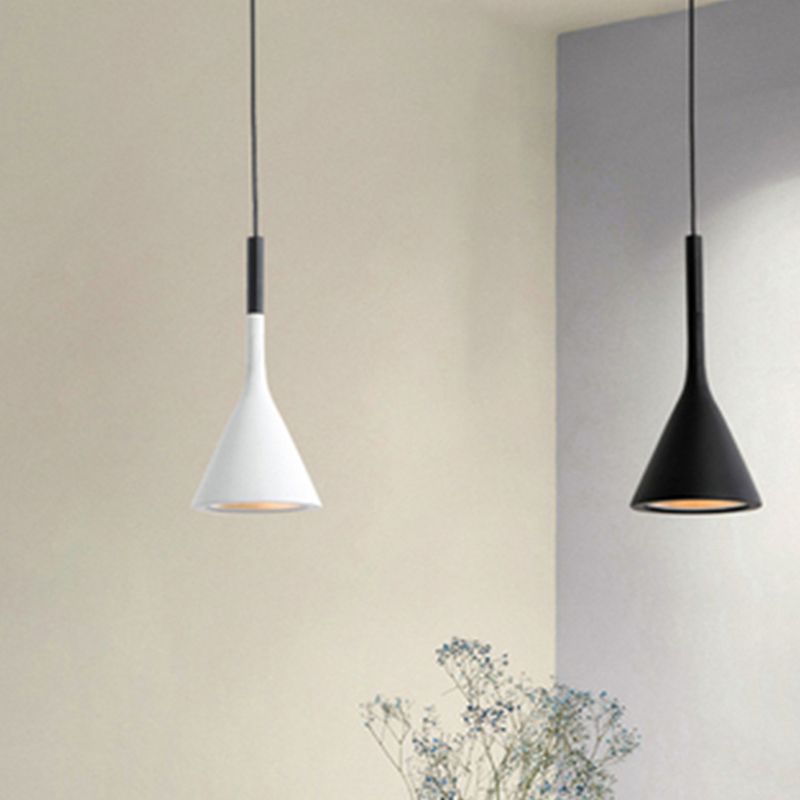 Modern Cone Pendant Light Kit Cement 1 Light Pendant Lamp