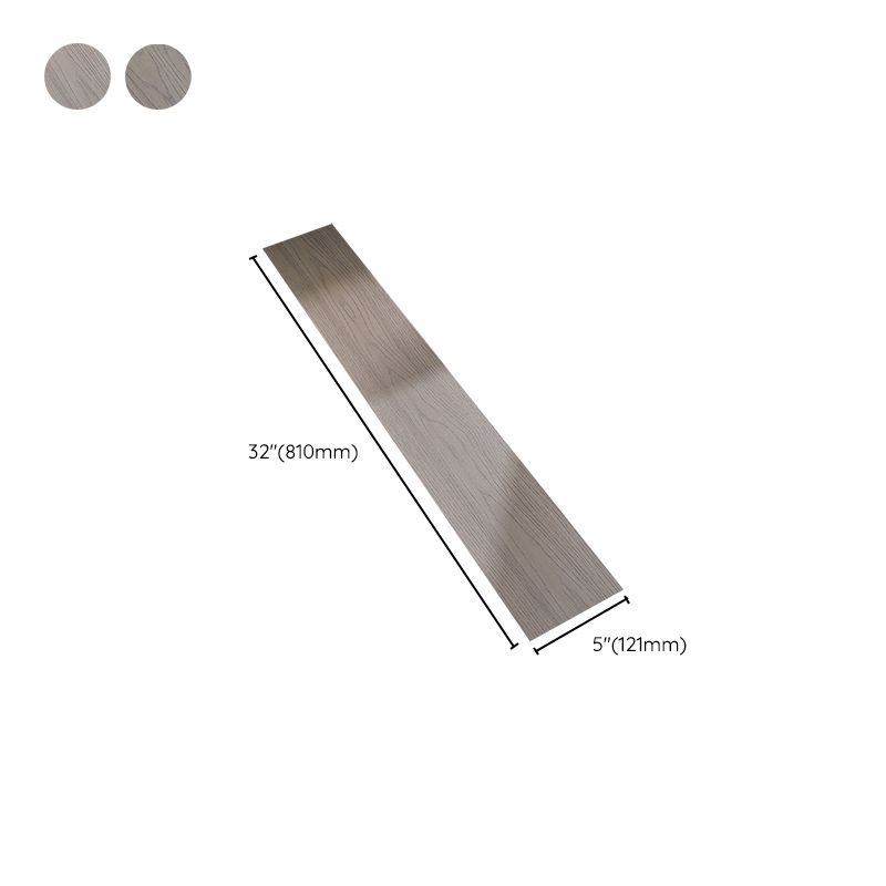 Traditional Side Trim Piece Solid Wood Click-Locking Wire Brushed Hardwood Deck Tiles