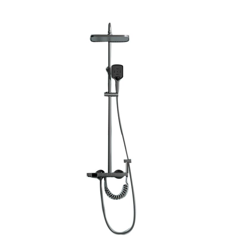 Contemporary Shower Set Slide Bar Handheld Shower Head Wall Mounted Shower System
