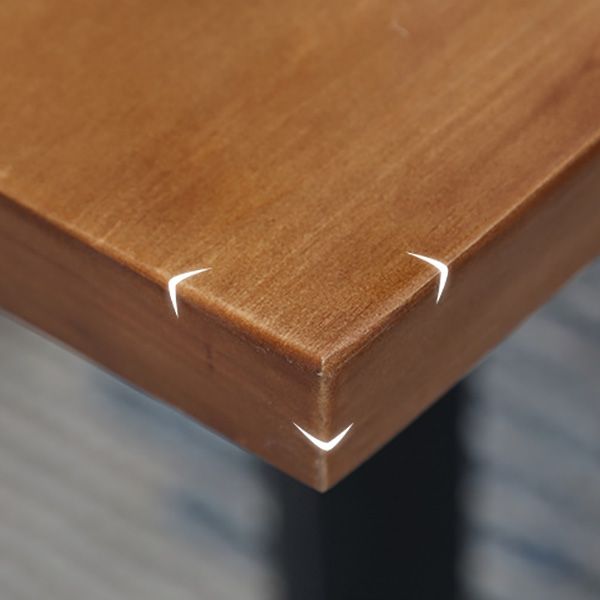 Industrial Rectangle Dining Table Wooden Table with Metal Legs for Home Use