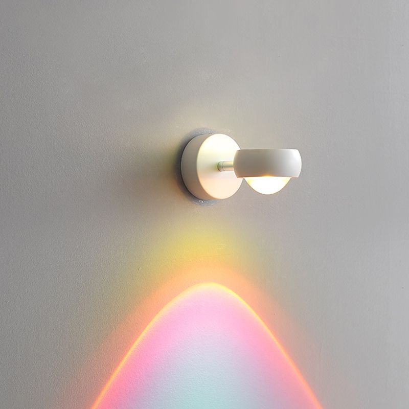 Éclairage mural géométrique en métal Style contemporain 1 luminaire mural lumineux