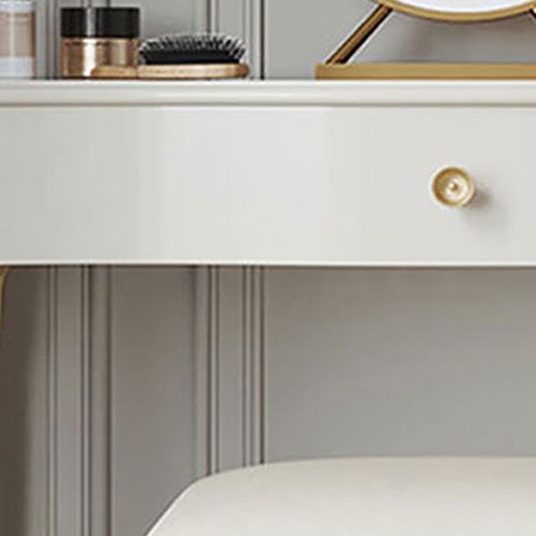 15" Wide Glam Make-up Vanity Solid Wood Dressing Table with Drawer