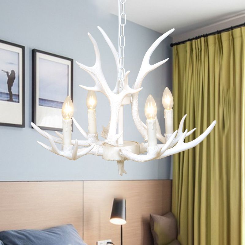 Unique Shape Resin Hanging Ceiling Light American Style Multi Lights Hanging Light