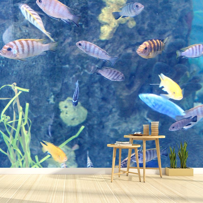 Tropical Seabed Mural Full Size Wall Decoration for Living Room, Waterproof