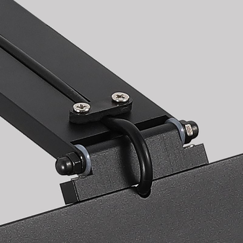 1-Light Black Vanity Light Modern LED Mirror Front Light with Acrylic Shade for Bathroom