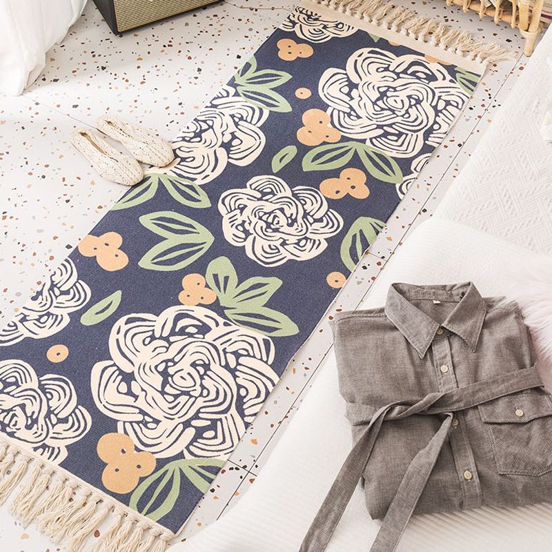 Cute Childrens Art Rug Multicolor Fairy Tale Rug Machine Washable Carpet for Kids Room