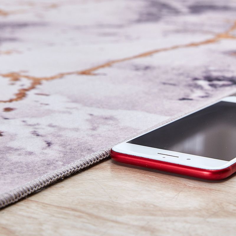 Farbblock Teppich Polyester Fläche Teppich Flecken widerstandsfähiger Teppich für Wohnzimmerdekoration