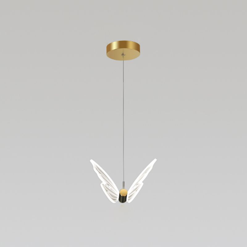 Nordic Style Butterfly Deckenhängung Lampe Metall LED Schlafzimmer Hanging Deckenleuchte