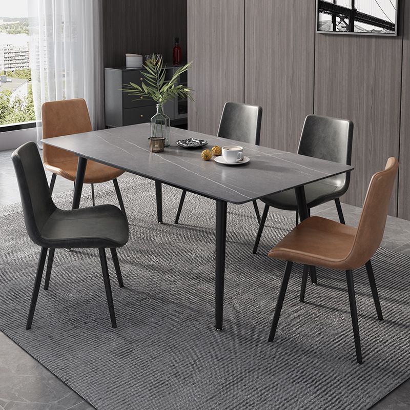 Medieval Modern Stone Dining Table 4 Legs Dining Table for Kitchen