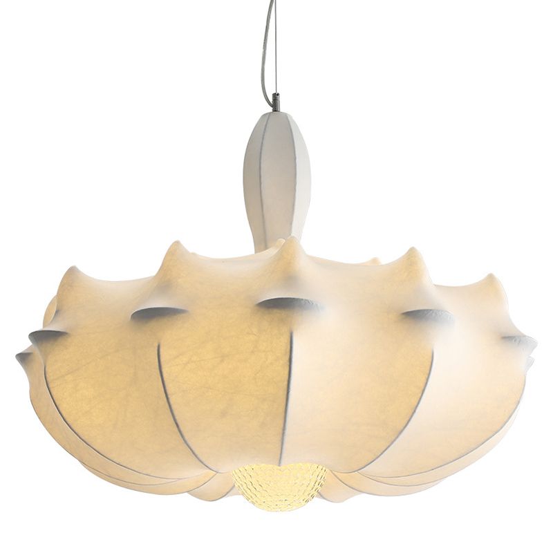 Stretch Silk Fabric Lantern Shade Pendant Light Style moderne MODERNE 3 LIGHTS ÉCLAIRAGE SUSPENSION POUR RABLÈME