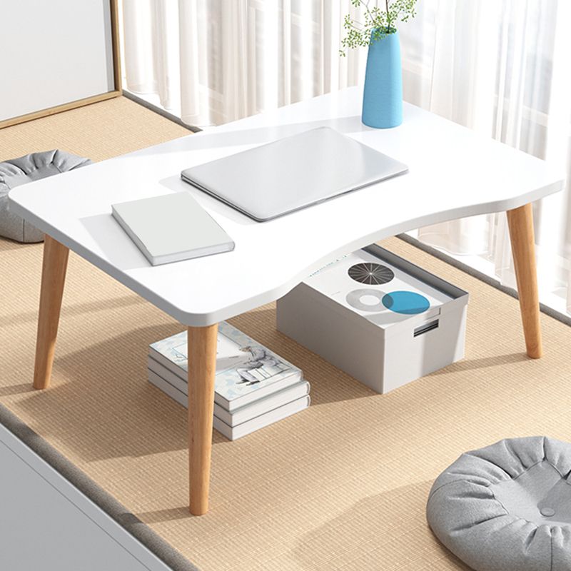 Contemporary Style Coffee Cocktail Table 4 Legs Wooden Coffee Table