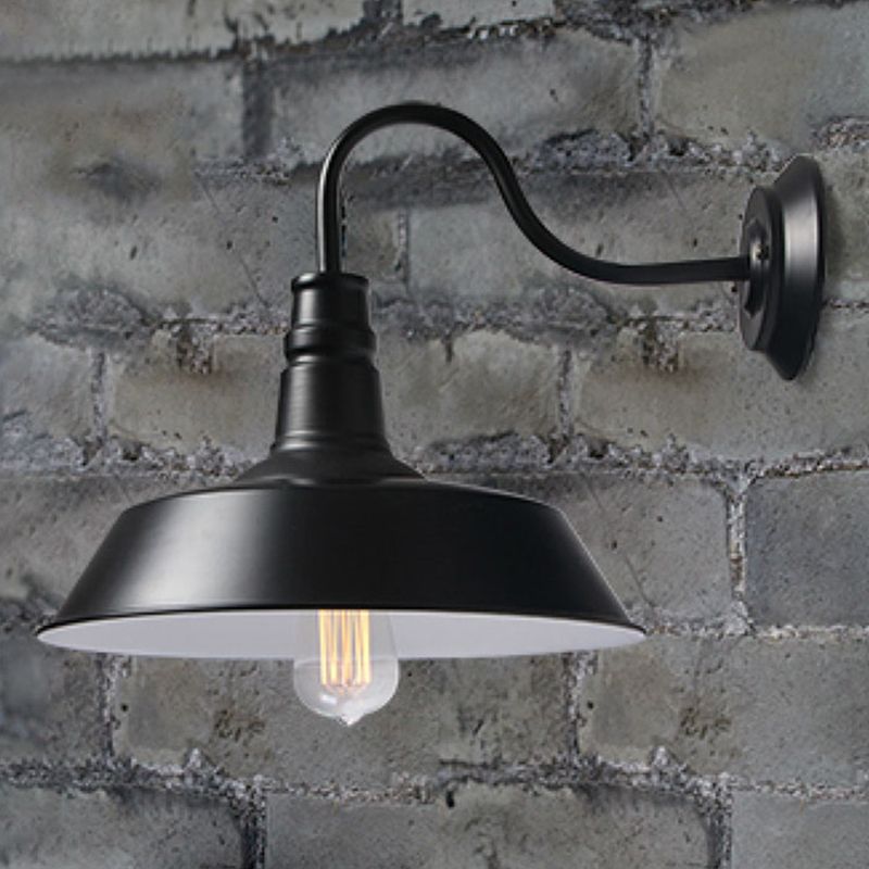 Industrielle Vintage Wandlampe Schmiedeeisen -Scheunenwandlicht für Innenräume