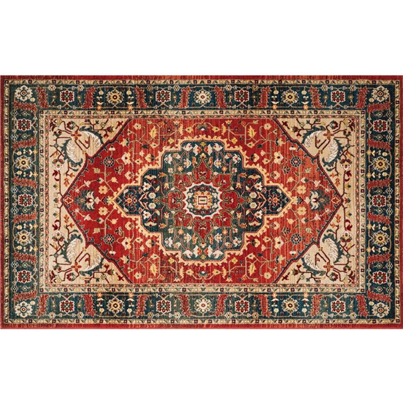 Tappeto di stampa damask marocchina multicolore in polipropilene tappeto resistente alle macchie resistenti a tappeto anti-slip per arredamento per la casa