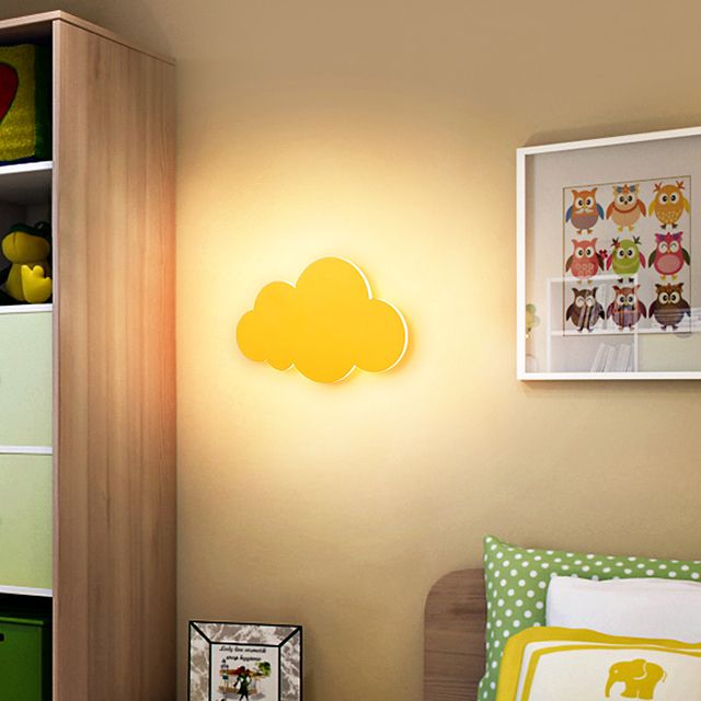 1 Light Cloud Wall Sconce Modern Style Metal Wall Lighting for Bedroom