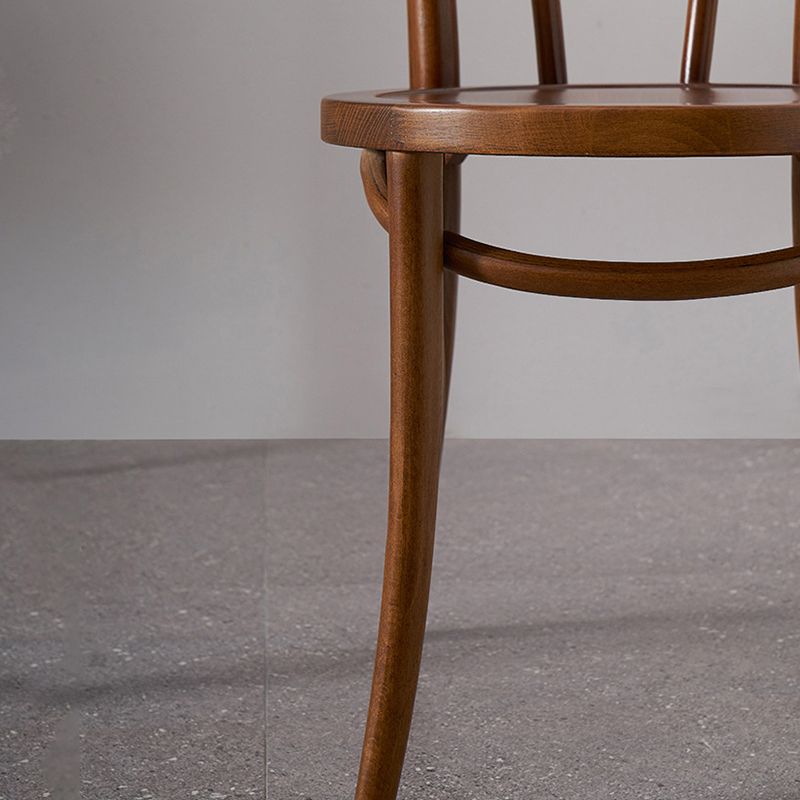 Solid Wood Side Chair Modern Windsor Indoor Dining Chair for Home