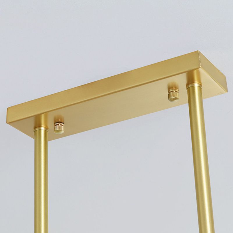 Minimalistisch cilinder eiland verlichtingsarmatuur glazen eetkamer eiland plafondlicht in goud