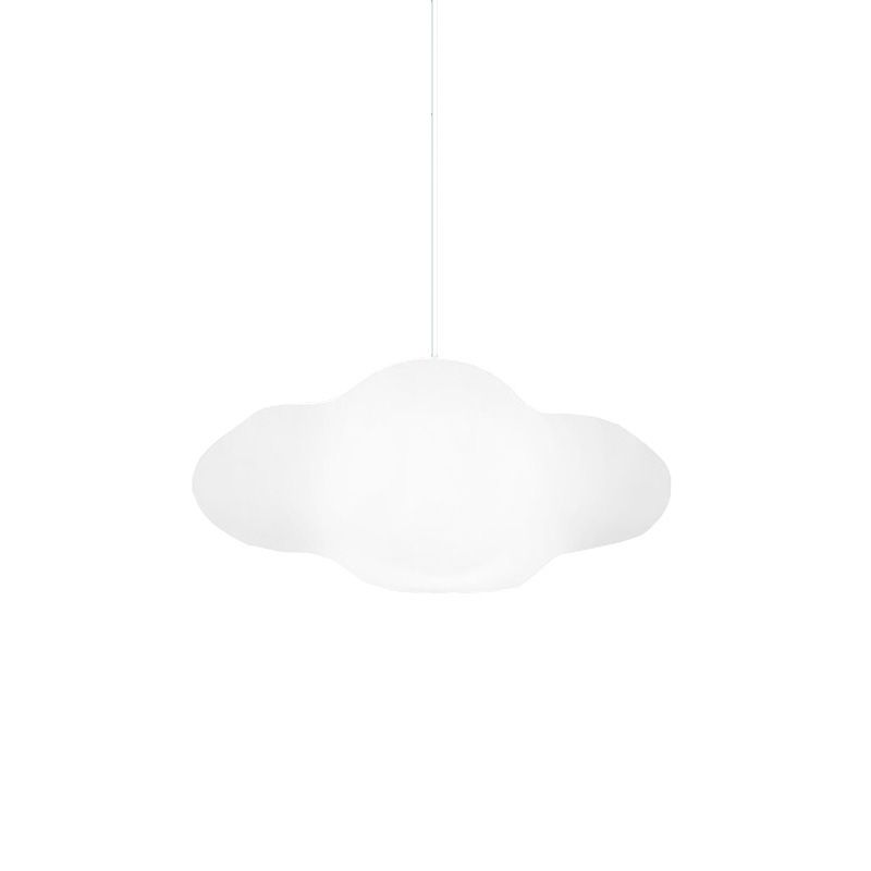 Witte wolk hangend licht modern PE 1 licht wit hanglamp in warm/wit voor slaapkamer