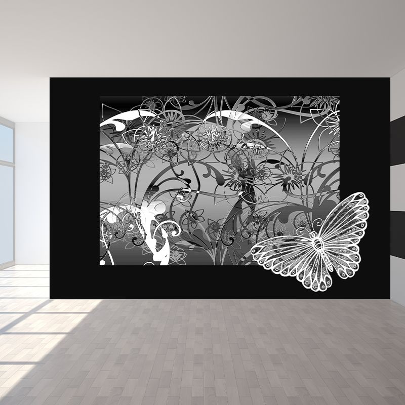 Environment Friendly Wall Mural Wallpaper Butterfly Sitting Room Wall Mural