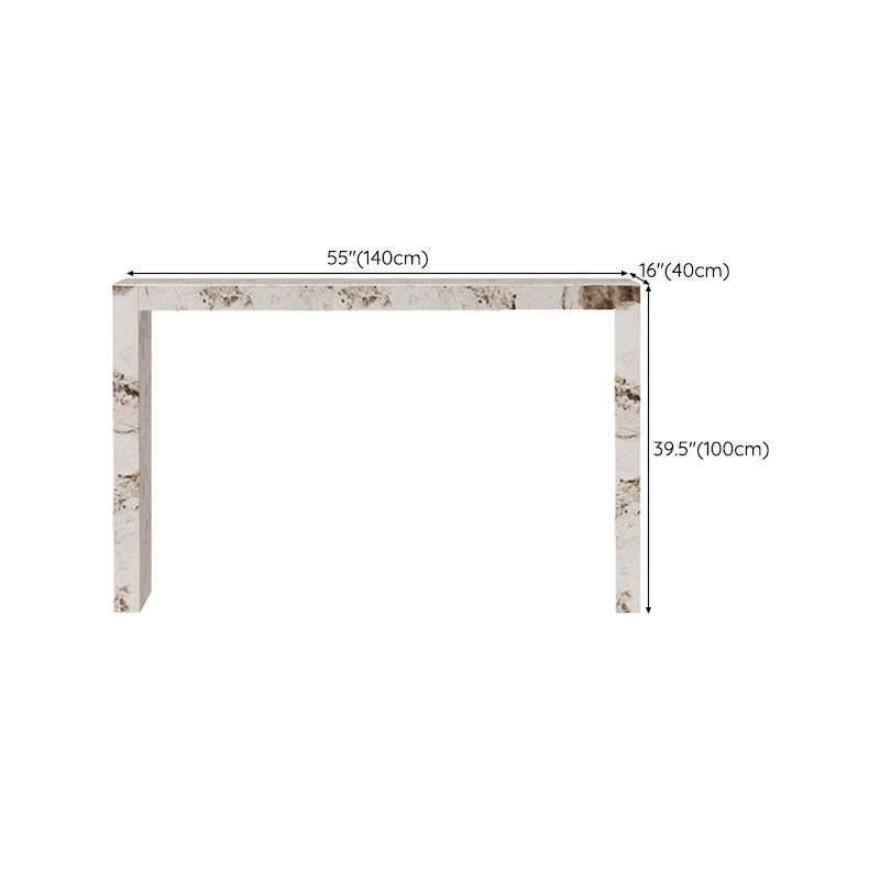 Glam Rectangle Bistro Bar Table Sintered Stone Bar Table for Home