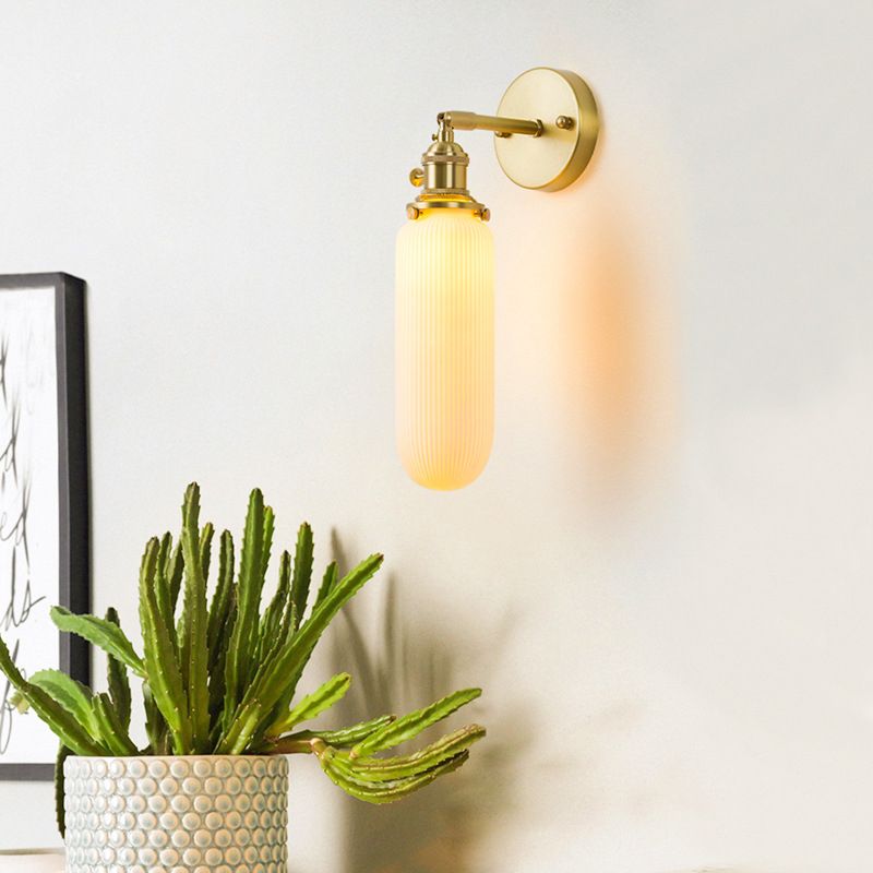 Sentón de vidrio pared apliques moderno 1 cabeza de pared montada en la pared