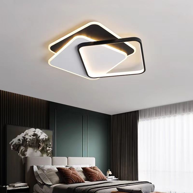 Metalen Geometrisch Plafond Lamp Armatuur Moderne Stijl LED Plafond Mount Light Fixture