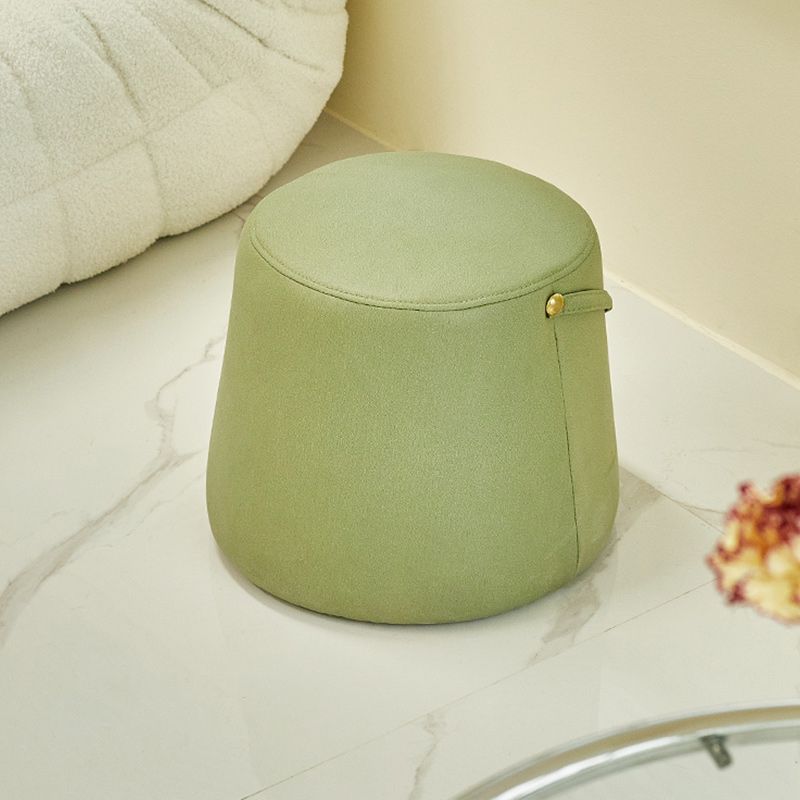 Orange Modern Pouf Tear Resistant Pure Color Pouf for Living Room