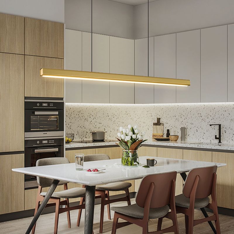 Iluminación de isla moderna luces colgantes acrílicas creativas para el comedor