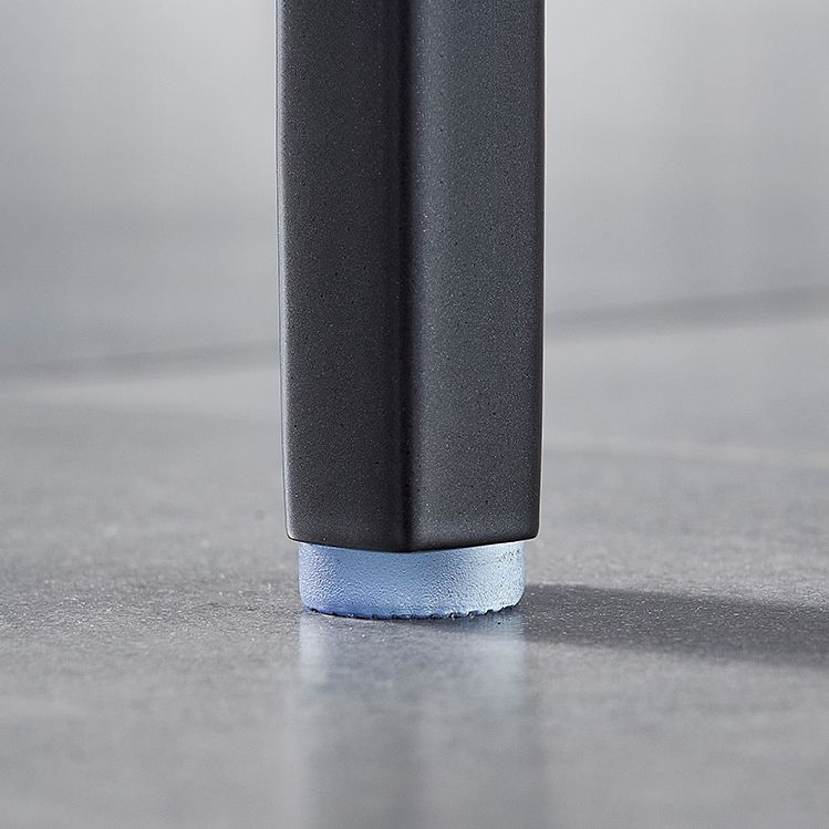 Style industriel Table à manger en pierre enthousiaste Aviation Aluminium Base Rectangle Table pour la maison