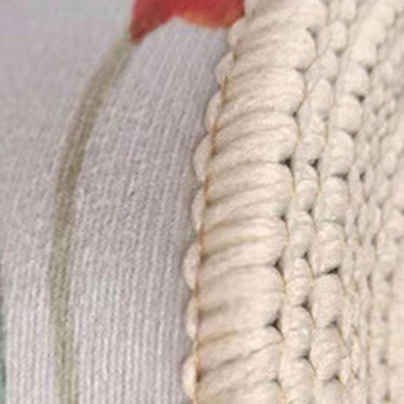 Living Room Rug Modern Geometric Area Rug Polyester Non-Slip Backing Carpet