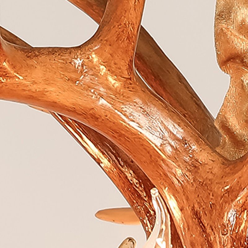 Lustres de bois vintage style américain cure