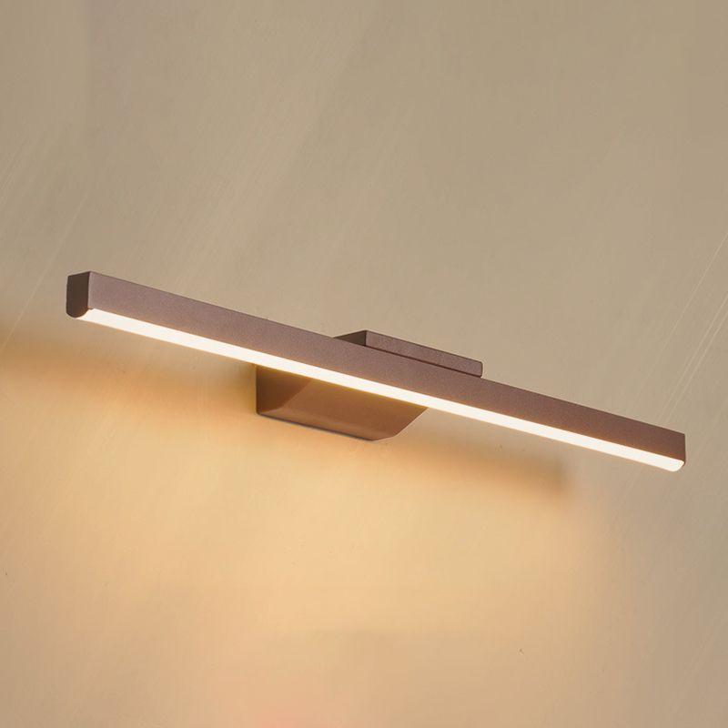 Moderne einfache Aluminium -Eitelkeitslicht Geometrie Rechteck LED Eitelkeitslampe für Duschbad