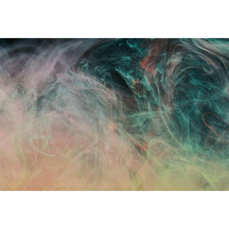 Modern Style Ink Fusion Mural Mildew Resistant Wall Covering for Bedroom Decor