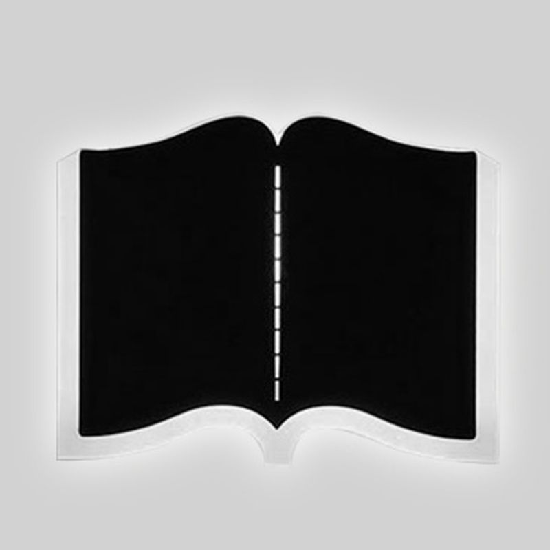 Buch Schatten Metall Wandleuchten moderner Stil 1 Leichtem Wandmontage Beleuchtung