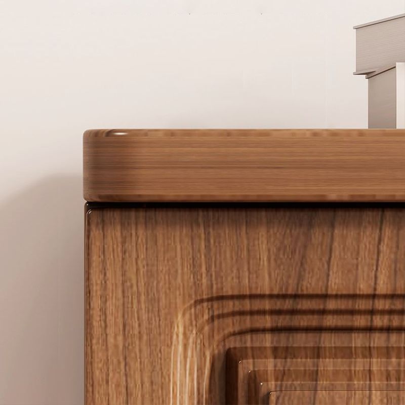 American Traditional Combo Dresser Wood Storage Chest with Drawers for Bedroom