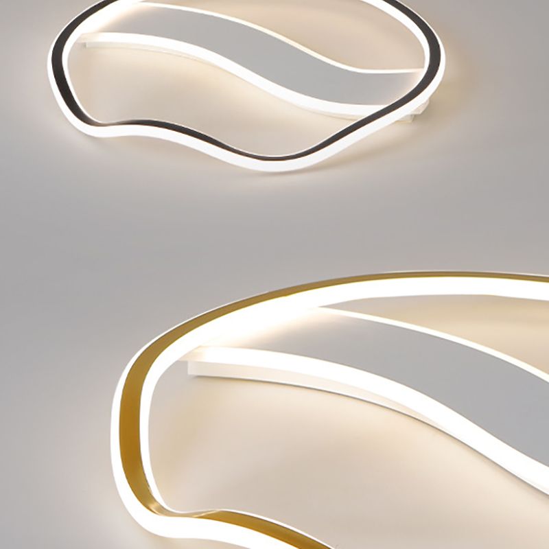 Metall Circle Ceiling Flush Mount Moderne LED Deckenleuchte für Schlafzimmer