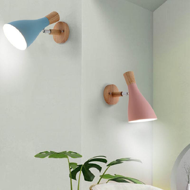 Flare Wall Light Sconces Nordic Metal 1 Light Wall Mount Light Fixture