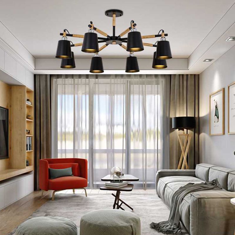 Contemporary Bell Shape Pendant Chandeliers Metal Pendant Lighting