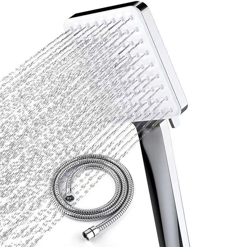 Classic Handheld Shower Head Standard Round Shower Heads in Silver