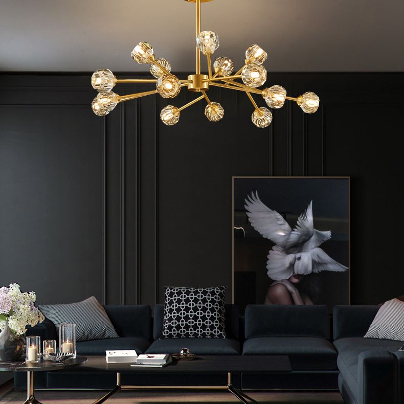 Luces de techo colgantes de rociado de estilo de lujo posmodernos