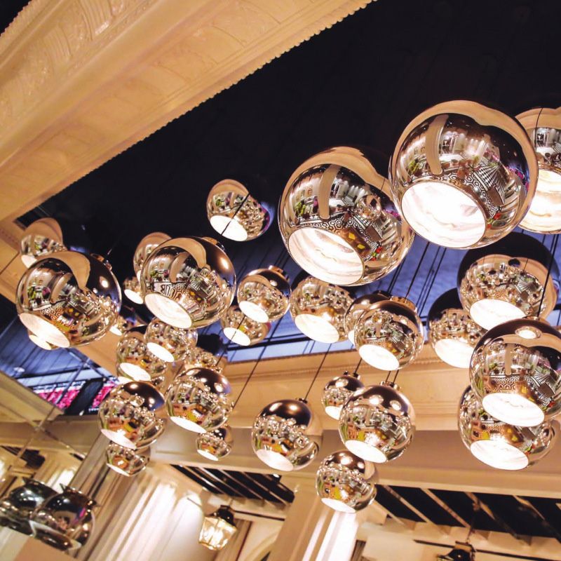 1 pendentif en verre léger Lalges de plafond moderne suspension de suspension sphérique moderne pour salle à manger