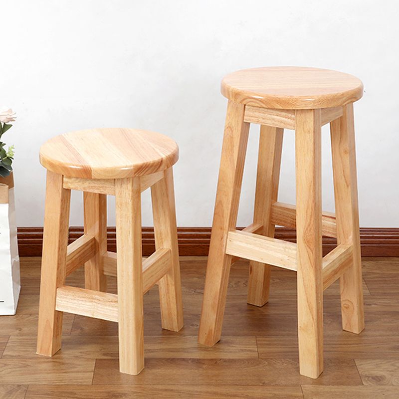 Modern Style Bar Stool Solid Wood Counter Stool for Dining Room