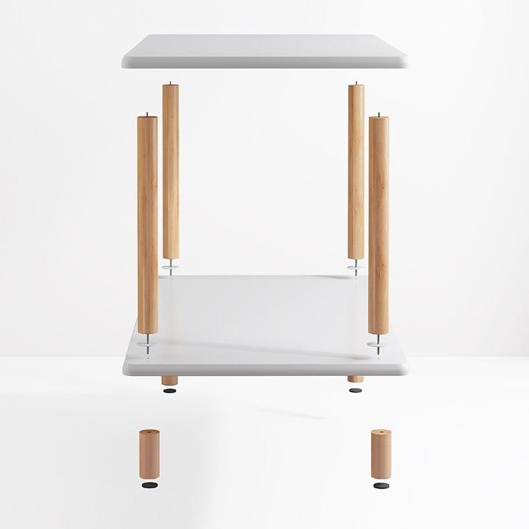 Modern Style Bookshelf in Multiple Colors Engineer Wood Bookcase