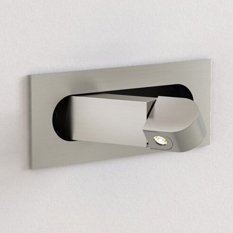 Modern Metal Wall Sconces Rectangle Shape Wall Light for Bedroom