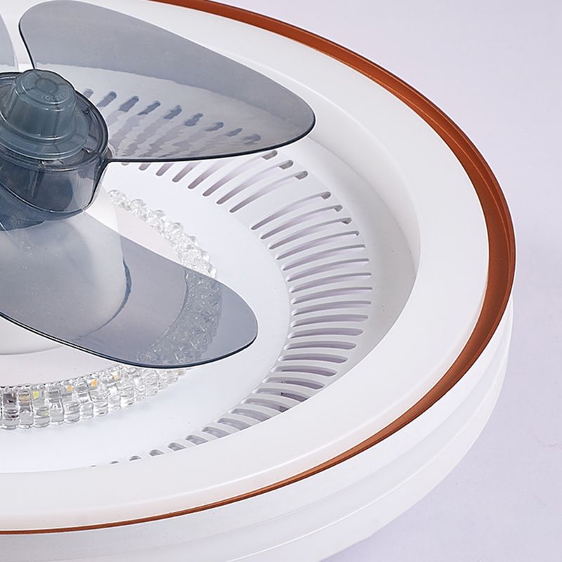Metal Round Ceiling Fan Light Modern-Style LED Ceiling Mounted Light