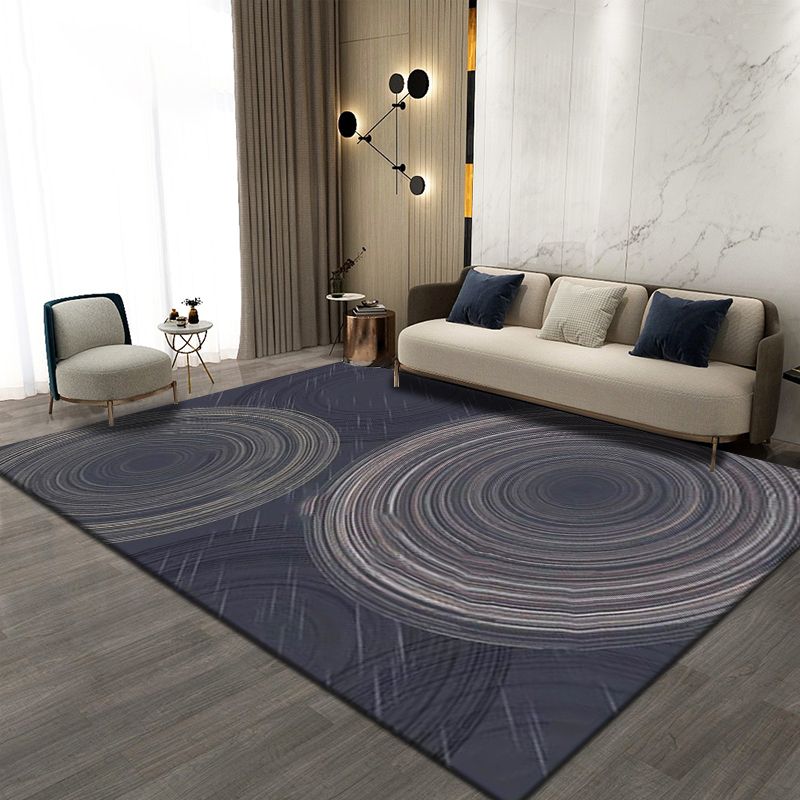 Light Gray Modern Carpet Blending Graphic Carpet Stain Resistant Carpet for Living Room