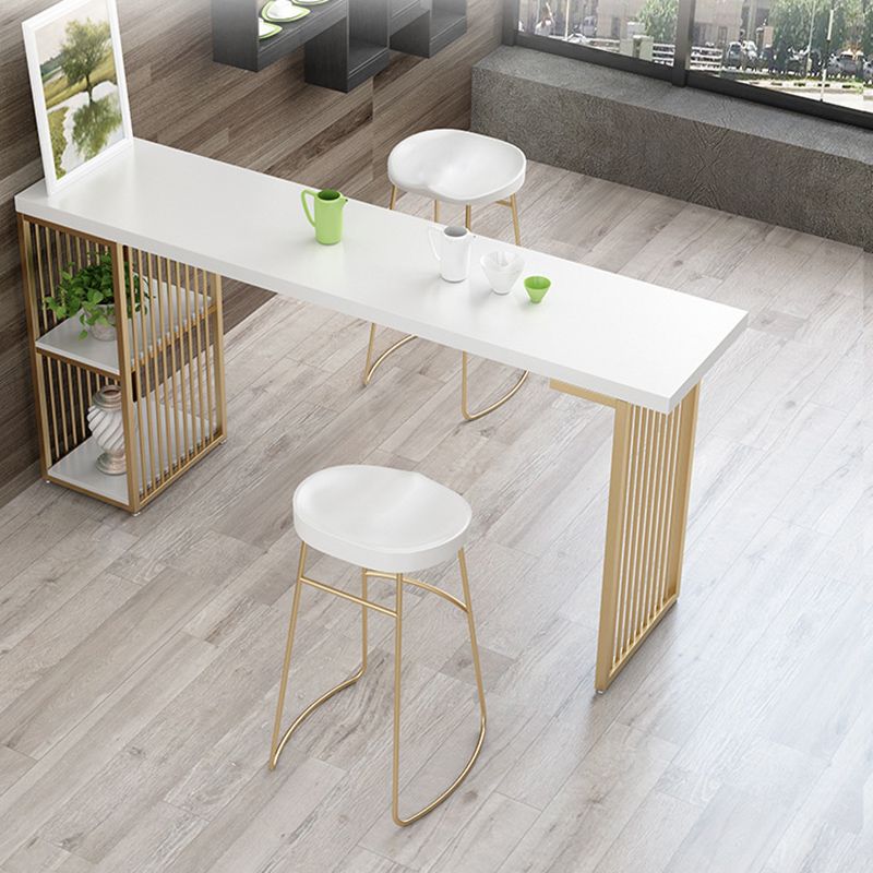 Solid Wood Bar Stool and Table Set 1/2/3 Pieces Rectangular Rectangular