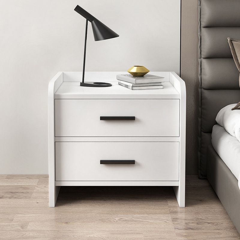 Modern Contemporary Accent Table Nightstand Antique Finish Night Table with Legs